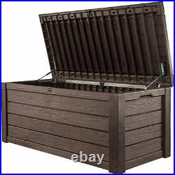 Keter Anthracite Plastic Garden Storage Deck Box 570 Ltr Capacity XL