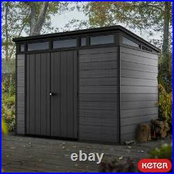 Keter Cortina 9ft 2 x 7ft / 2.8 x 2.1 m Garden Storage Durable Plastic Shed