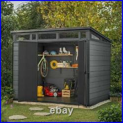 Keter Cortina 9ft 2 x 7ft / 2.8 x 2.1 m Garden Storage Durable Plastic Shed New