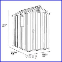 Keter Darwin 6 x 4ft Outdoor Garden Shed Perfect Storage Solution DURABLE