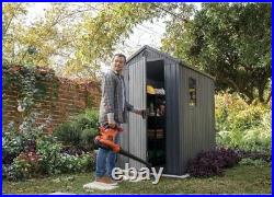 Keter Darwin Shed Grey 6 X 4 Ft Waterproof Garden Storage Shed