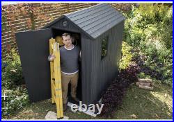 Keter Darwin Shed Grey 6 X 4 Ft Waterproof Garden Storage Shed