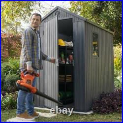 Keter Darwin Shed Grey 6 X 4 Ft Waterproof Outdoor Garden Storage