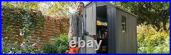 Keter Darwin Shed Grey 6 X 4 Ft Waterproof Outdoor Garden Storage Box Window