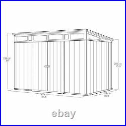 Keter Durable DUOTECH Plastic Shed 11ft x 7ft, 3.2 x 2.1m Outdoor Garden Storage