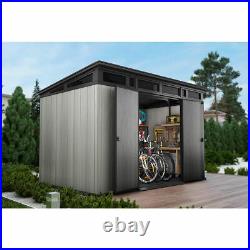 Keter Durable DUOTECH Plastic Shed 11ft x 7ft, 3.2 x 2.1m Outdoor Garden Storage
