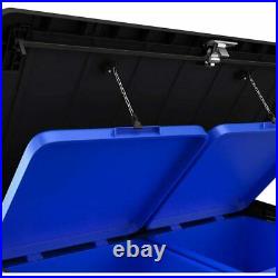 Keter Elite Garden Storage Box DuoTech 1150L Grey Shed for Wheelie Bin or Tools