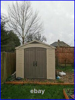 Keter Factor 8ft x 11ft 2.6 x 3.3m Garden Storage Shed+Floor Included 8x11