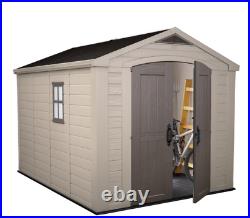 Keter Factor 8ft x 11ft 2.6 x 3.3m Garden Storage Shed with Floor Included New
