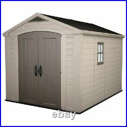 Keter Factor 8ft x 11ft (2.6 x 3.3m) Shed Outdoors Garden Storage