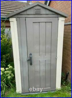 Keter Factor Apex Garden Storage Shed 4 x 6ft strong plastic shed