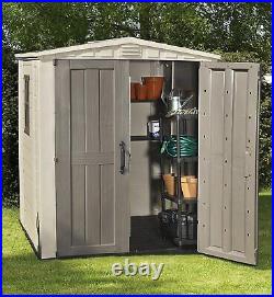 Keter Factor Outdoor Garden Storage Shed, 6 x 6 ft COLLECTION ROYDON RRP £749