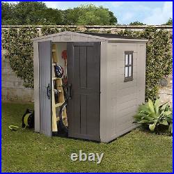 Keter Factor Outdoor Garden Storage Shed, 6 x 6 ft COLLECTION ROYDON RRP £749