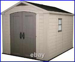 Keter Factor Plastic Garden STORAGE Shed 15 Year Guarantee 8x11ft DURABLE Free