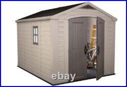 Keter Garden Sheds 8x11ft Durable Sturdy Patio Storage Shed Outdoor Tool Store