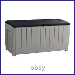 Keter Garden Storage Box Novel 340L Outdoor Entryway Trunk Chest Bench Box