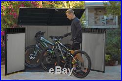 Keter Grande Brushed Shed Store Garden Storage Bike Wheelie Bin XL Size DUOTECH