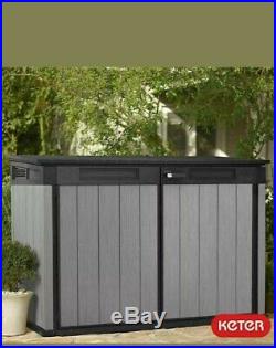 Keter Grande Store 6ft 3 x 3ft 7 outdoor Horizontal Storage Shed garden New UK