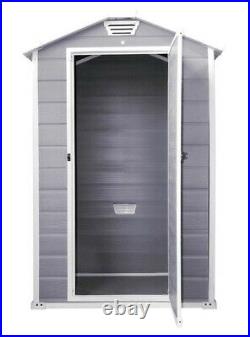 Keter Manor 4ft X 3ft Grey Plastic Waterproof Lockable Storage/garden Shed