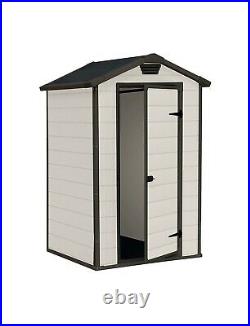 Keter Manor Apex Garden Storage Shed 4 x 3ft Beige ONLY £160 collect WF11 9HS