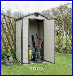 Keter Manor Apex Garden Storage Shed 4 x 3ft Beige ONLY £160 collect WF11 9HS
