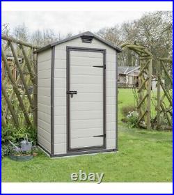 Keter Manor Apex Garden Storage Shed 4 x 3ft Beige ONLY £180 collect WF11 9HS