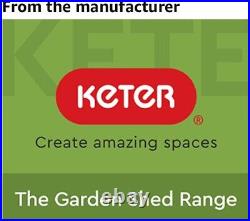 Keter Manor Max Plastic Garden outdoor Tool Bike 6 x 5ft Lockable Storage Shed