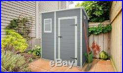 Keter Manor Pent Garden Shed Outdoor Storage 10 Year Warranty Weather Proof