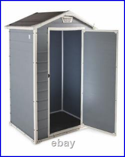 Keter Manor Shed 4 x 3 Grey Plastic Outdoor Garden Storage North West Delivery