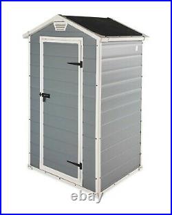 Keter Manor Shed 4 x 3 Grey Plastic Outdoor Garden Storage North West Delivery