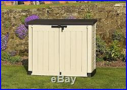 Keter Max Extra Large Outdoor Plastic Garden Home Storage Shed Bins Tools Bikes