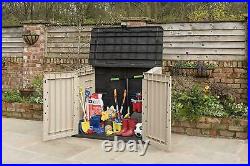 Keter Midi Small Garden Storage Shed Box 845L Lock Outdoor Waterproof Plastic