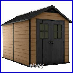Keter Newton 7ft 6' x 11ft (2.3 x 3.5m) Shed storage garden patio UV resistant