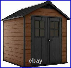 Keter Newton Garden Shed 7.5 x 9 ft Outdoor Storage 10 Year Guarantee Free Del
