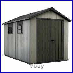 Keter Oakland 7ft 6 x 11ft Durable Garden Plastic Storage Shed New