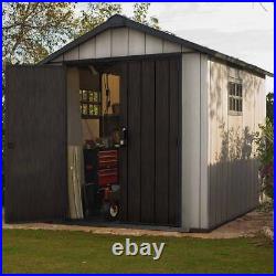 Keter Oakland 7ft 6 x 11ft Durable Garden Plastic Storage Shed New