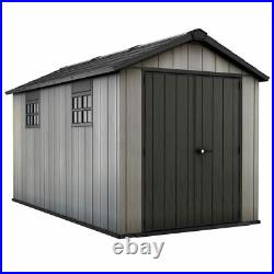 Keter Oakland 7ft 6 x 13ft 6 (2.3 x 4.1m) Garden Durable Storage Shed New