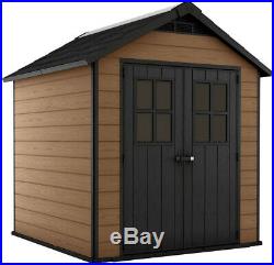 Keter Plastic Garden Storage Shed 7ft6 x 7ft4 Composite 10 Year Guarantee NEW