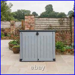 Keter Store It Out Ace Outdoor Garden Storage Shed 1200L Grey D125 ASSEMBLED