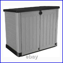 Keter Store It Out Ace Plastic Outdoor Garden Storage Shed 1200L Grey 495712