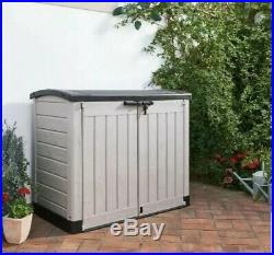 Keter Store-It Out Arc Outdoor Garden Storage Box Shed Beige 1200L FREE P+P