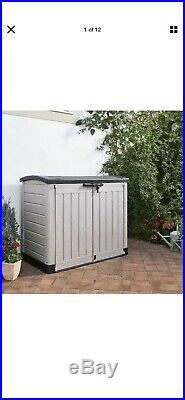 Keter Store-It Out Arc Outdoor Plastic Garden Storage Bike Shed Beige 1200L