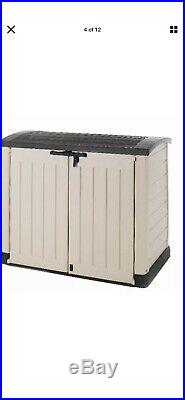 Keter Store-It Out Arc Outdoor Plastic Garden Storage Bike Shed Beige 1200L
