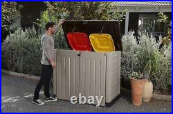 Keter Store It Out MAX 1200l Garden Lockable Storage Box Shed Outside, Bin, Tool