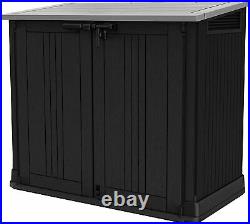 Keter Store It Out MAX Garden Lockable Storage Box XL Shed Outsid Bike Bin Tool