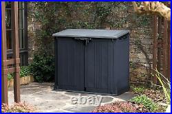 Keter Store It Out MAX Garden Lockable Storage Box XL Shed Outsid Bike Bin Tool