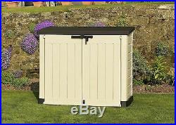 Keter Store-It-Out Max 1200L Garden Storage Box Plastic Outdoor Wheels Bin Tools