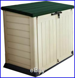 Keter Store-It Out Max Outdoor Plastic Garden Storage Shed (1200L LARGE) Beige