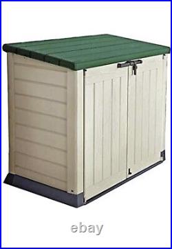 Keter Store-It Out Max Outdoor Plastic Garden Storage Shed Beige/Green 1200L