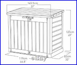 Keter Store-It Out Max Plastic Garden Storage Shed, 145.5 x 82 x 125 cm L x H x B